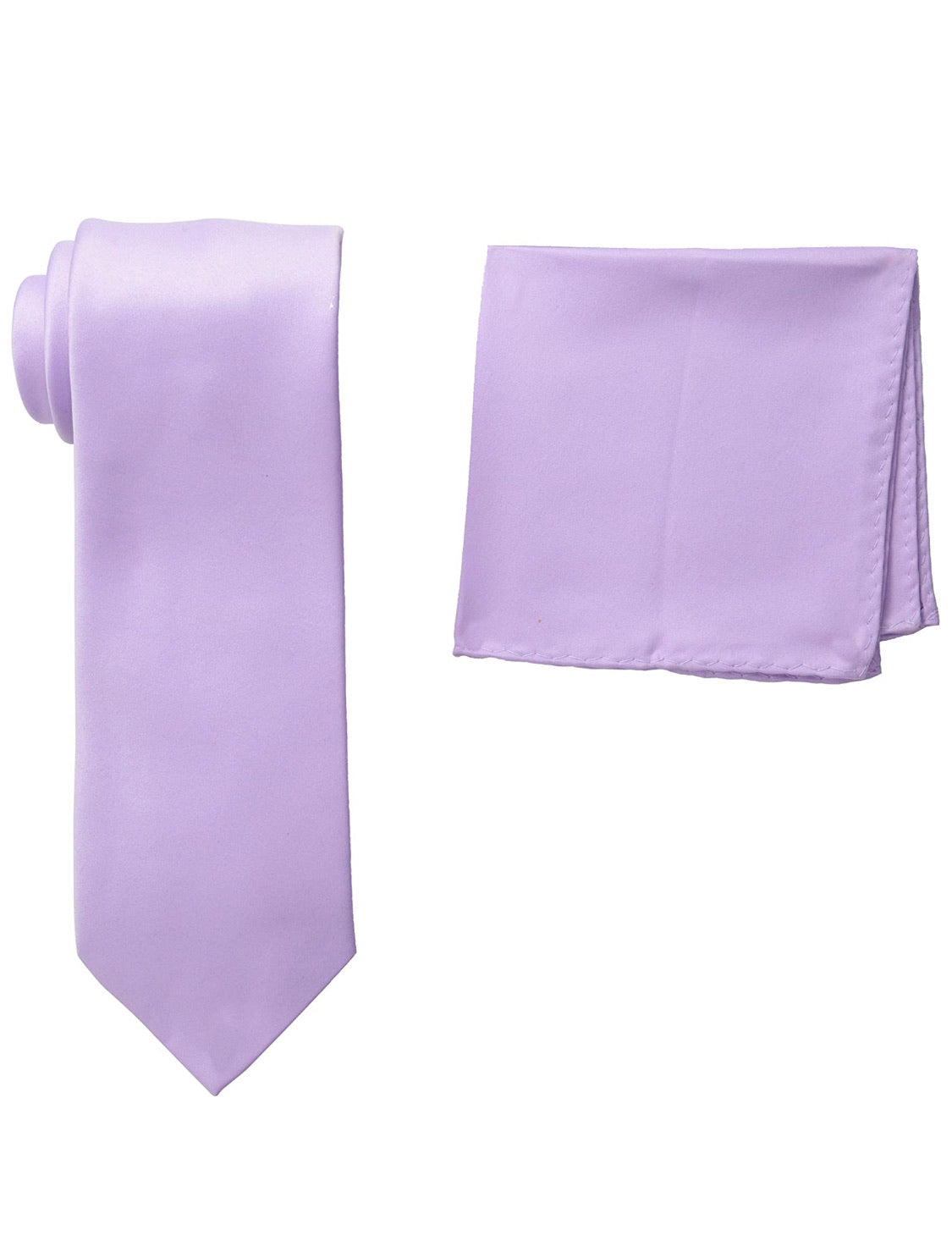 Stacy Adams Solid Lavender Tie and Hanky - On Time Fashions Tuscaloosa